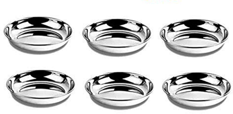 AGGARWAL Halwa Plate, 9.8 cm Quarter Plate(Pack of 6)