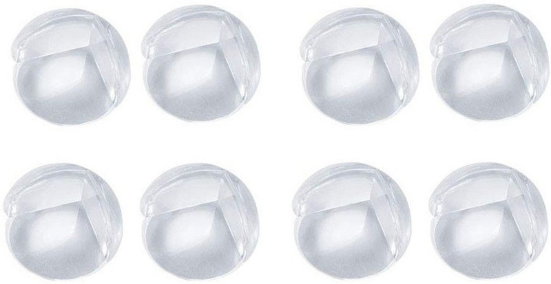 Orcoa Silicone Edge and Corner Guards for Tables,Chairs, Sofa, Furniture Etc.for Protection of Babies with Adhesive Tape (Pack of 8)(White)