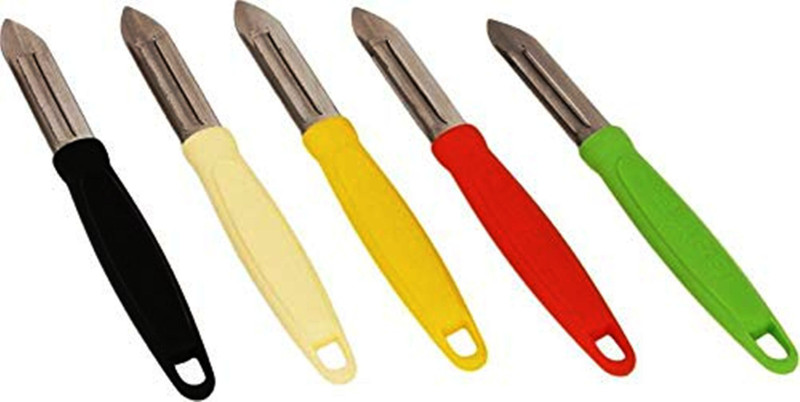 Glare glare fruit & vegetables peeling knife Straight Peeler Set(Multicolor Pack of 5)