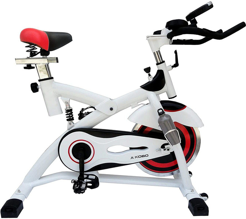 KOBO Multi Orbitrac Elliptical Steel Wheel Spinner Exercise Bike(Silver)