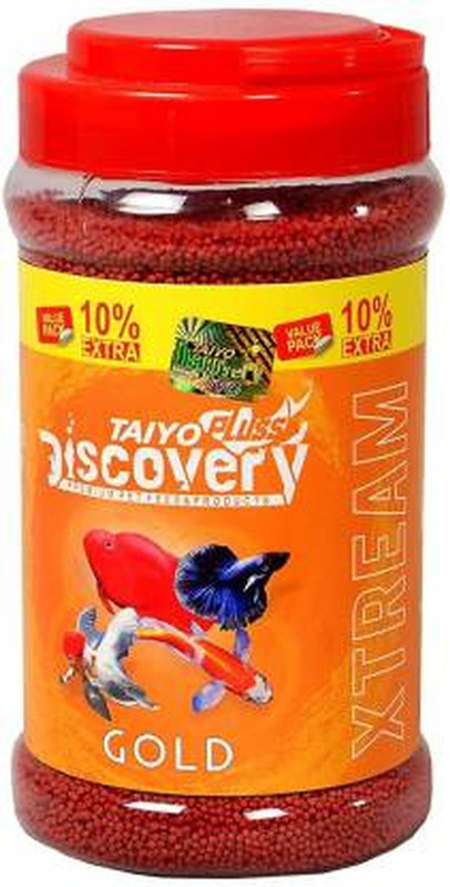 Taiyo Pluss Discovery Gold Fish Food Shrimp 0.33 kg Dry New Born, Adult, Young, Senior Fish Food