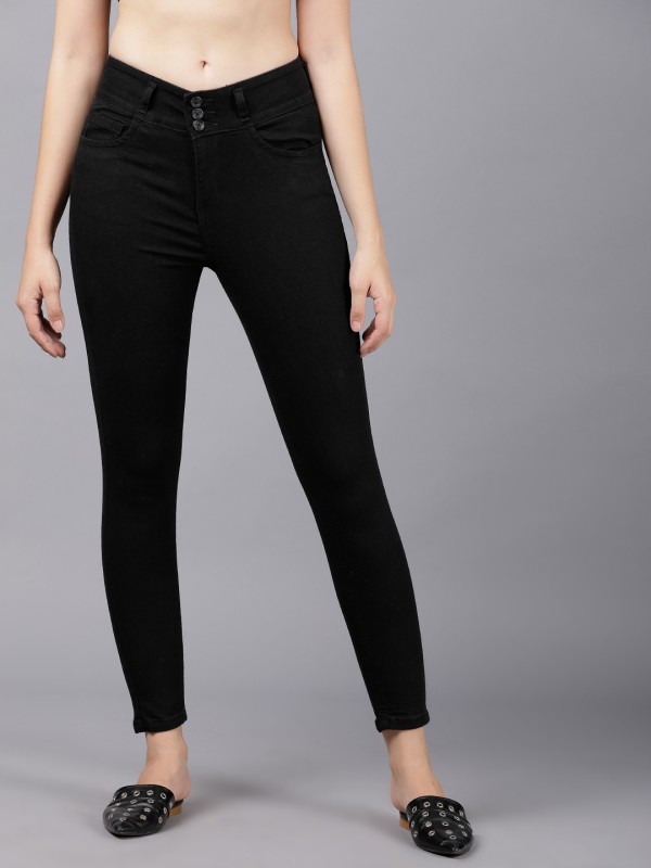 TOKYO TALKIES Super Skinny Women Black Jeans