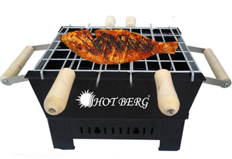 HOT BERG SmallPortableIndoor&OutdoorHBC-0154charcoalbarbequegrill Charcoal Grill