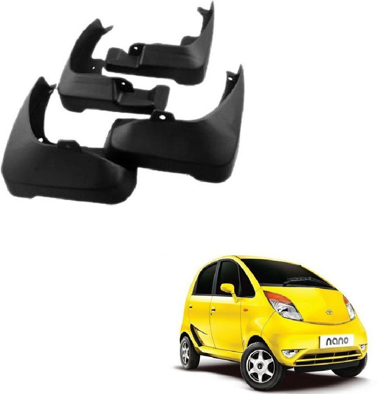 AuTO ADDiCT Front Mud Guard, Rear Mud Guard For Tata Nano NA(Black)