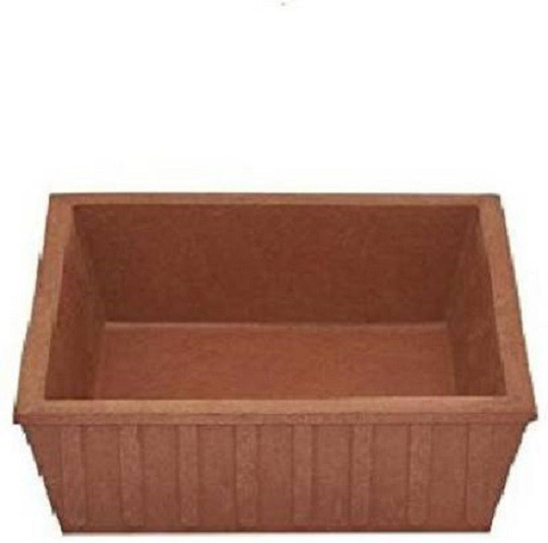 shriyam craft Square Terracotta Pet Bowl(500 ml Brown)