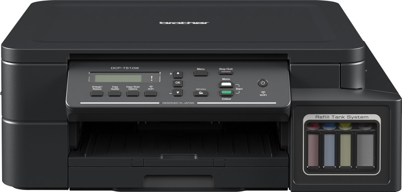 brother DCP-T510W IND Multi-function WiFi Color Inkjet Printer (Color Page Cost: 0.26 Rs. | Black Page Cost: 0.1 Rs. | Borderless Printing)