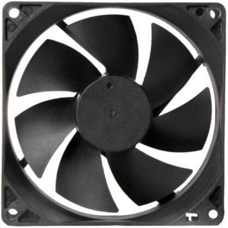 Mexico DC FAN - 80X80X25MM (12 VOL) Cooler Cabinet Fan 3 Inch Square 12 V DC CPU Cooling fan Cooling Fan All in one Cooler(Black)