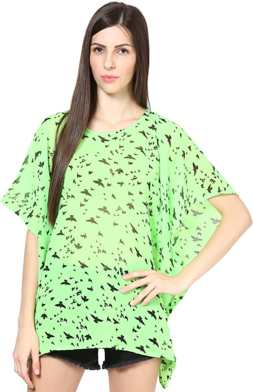 Abiti Bella Animal Print Poly Georgette Women Kaftan