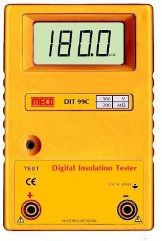 Meco DIT 99C 3½ Digit 0 - 200 M Ohms 500 V DC Digital Insulation Tester by Supreme Traders Supertronics1989 Digital Voltage Tester