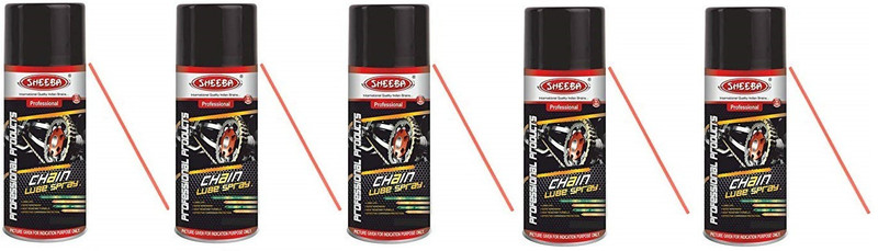 Sheeba Chain Lube Spray Chain Oil(2.5 L, Pack of 5)