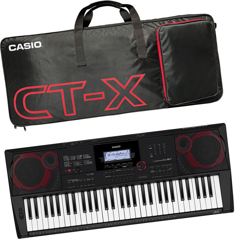 CASIO CT-X8000IN + Black Carry Case Digital Portable Keyboard(61 Keys)