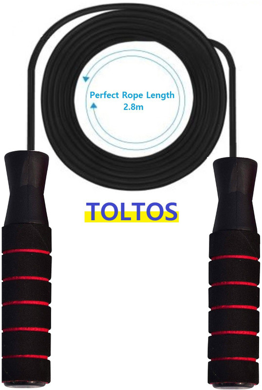 TOLTOS Adjustable Rope Length Ball Bearing Fresstyle Speed Skipping Rope(Length: 280 cm)