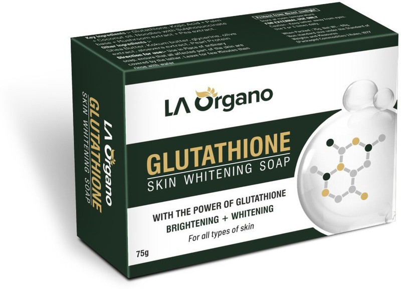 LA Organo Glutathione Skin whitening Soap For Brightening & Whitening(75 g)