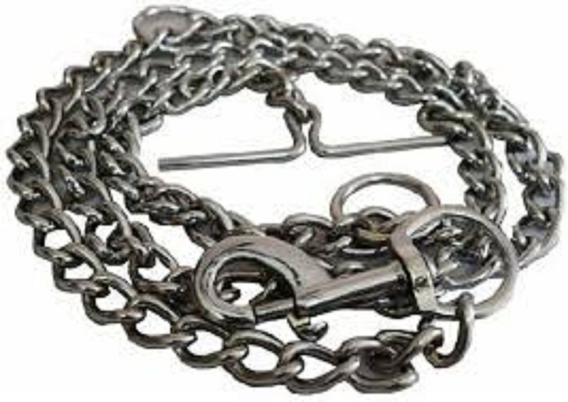 PetZilla Dog Chain Heavy Weight Dog Chain 152 cm 152 cm Dog Chain Leash(Silver)