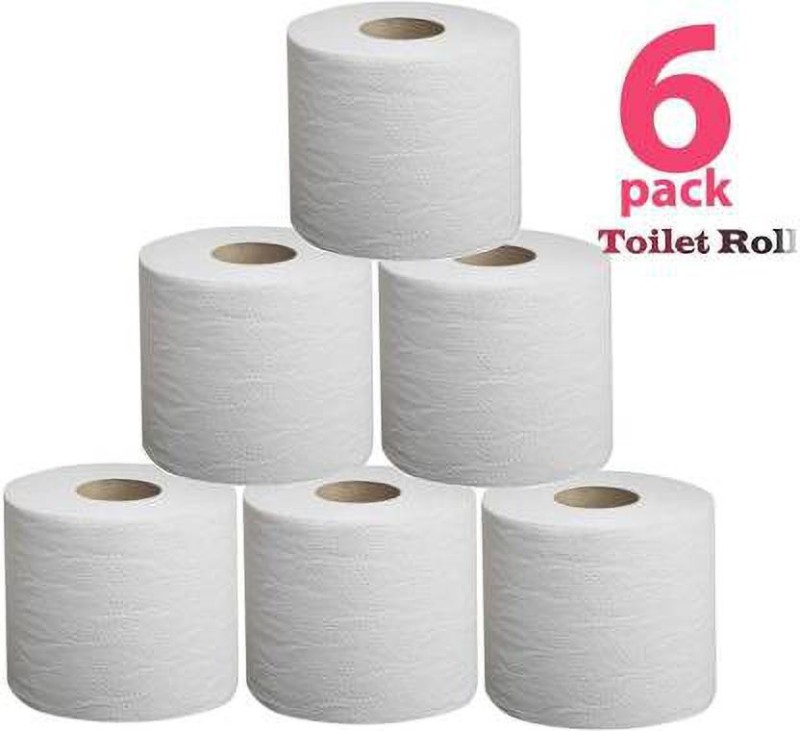 The club Toilet Tissue Rolls with 100% Natural Tissue, Extra Soft Tissue Paper,Pulls Toilet Paper Roll pack of 06��(2 Ply, 475 Sheets) Toilet Paper Roll(2 Ply, 475 Sheets)
