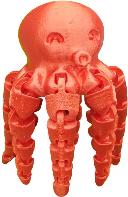 Uneeke Shape flexible legs octopus kids toy, jhunjhuna, jingle rattle sound, aquatic sea animal Rattle(Orange)