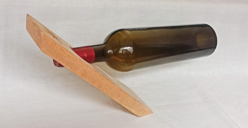 Wine Friend Wooden Wine Rack(Beige, 1 Bottle)