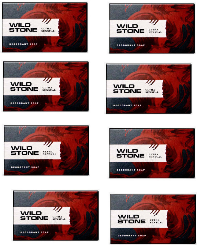 Wild Stone ULTRA SENSUAL DEODORANT SOAP 8 X 75 GM(8 x 56.25 g)