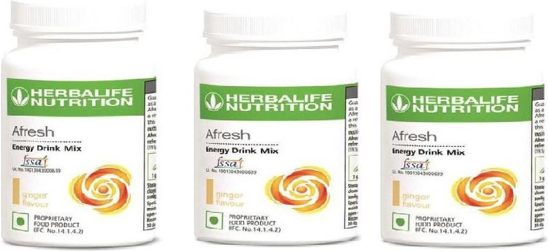 HERBALIFE Afresh Energy Drink Ginger Protein BlendsÂ Â (150 g, Ginger) Nutrition Drink(3x50 g, Ginger Flavored)