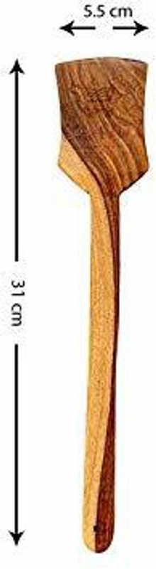 pahadi lala Best Quality Sheesam Wood Kitchen Spoon - Spatula (Palta for Dosa/Roti | Handmade | Ideal for Non Stick) Wooden Spatula(Pack of 1)