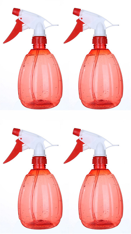 shri kanth art Red Multi-Fuction Refillable Fine Mist Spray Bottle 500 ml Plastic Spray Bottle(Pack of 1, Red)