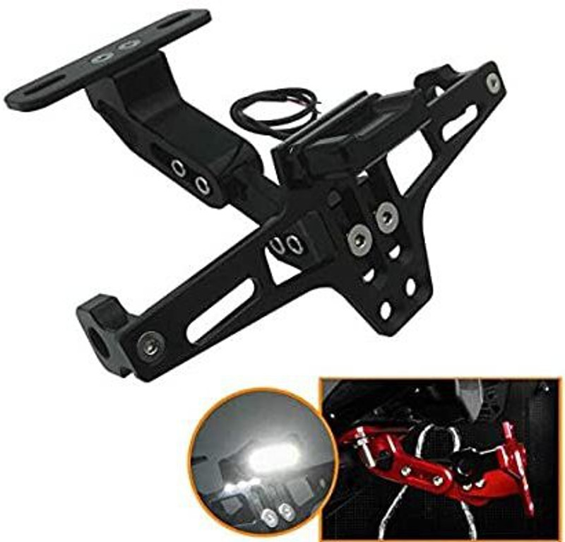 auto trends Tail Tidy License Bike Number Plate(Aluminium 10 cm  x  6 cm)