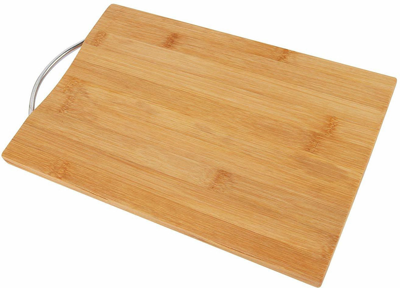 Shopfleet Heavy Duty Wooden Chopping Board with Handle Wooden Cutting Board(Brown Pack of 1 Dishwasher Safe)