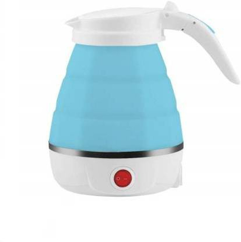 SKDV Travel Electric Portable Foldable 600ML Kettle Collapsible Silicon 220V 50Hz for Tea Coffee Hot Water Electric Kettle (0.6 L, Multicolor Electric Kettle(0.6 L, Multicolor)