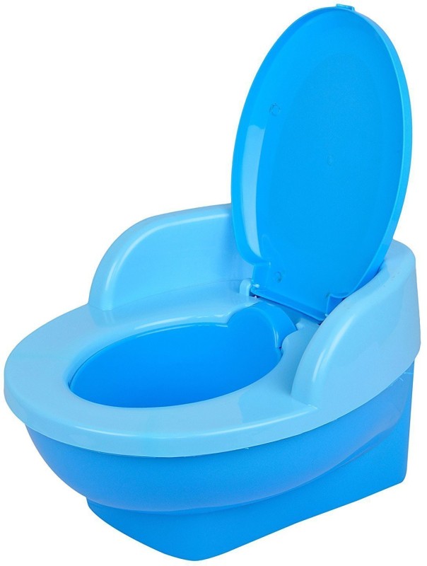 VADMANS Baby Toilet Trainer Potty Seat with Upper Closing Lid Potty Seat(Blue)