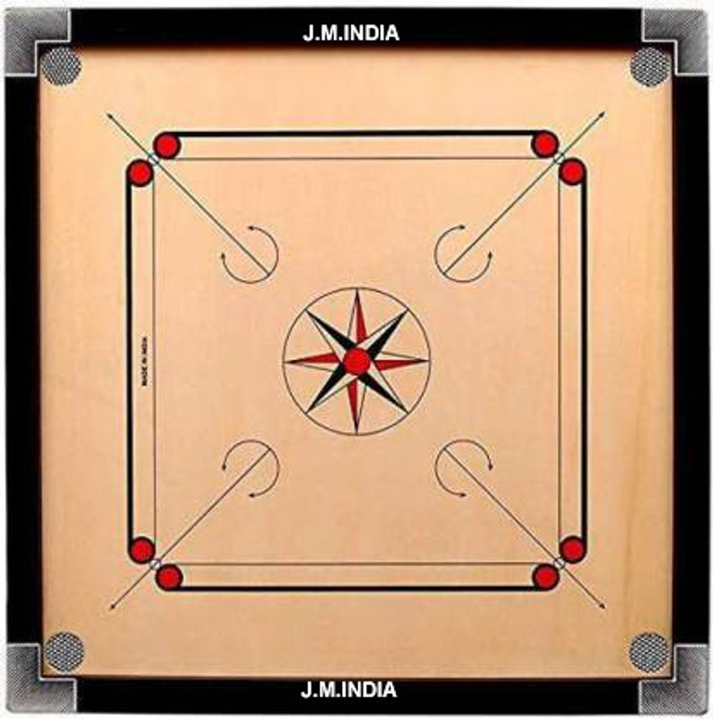 SHIVACO 20*20 50.8 cm Carrom Board(Yellow)