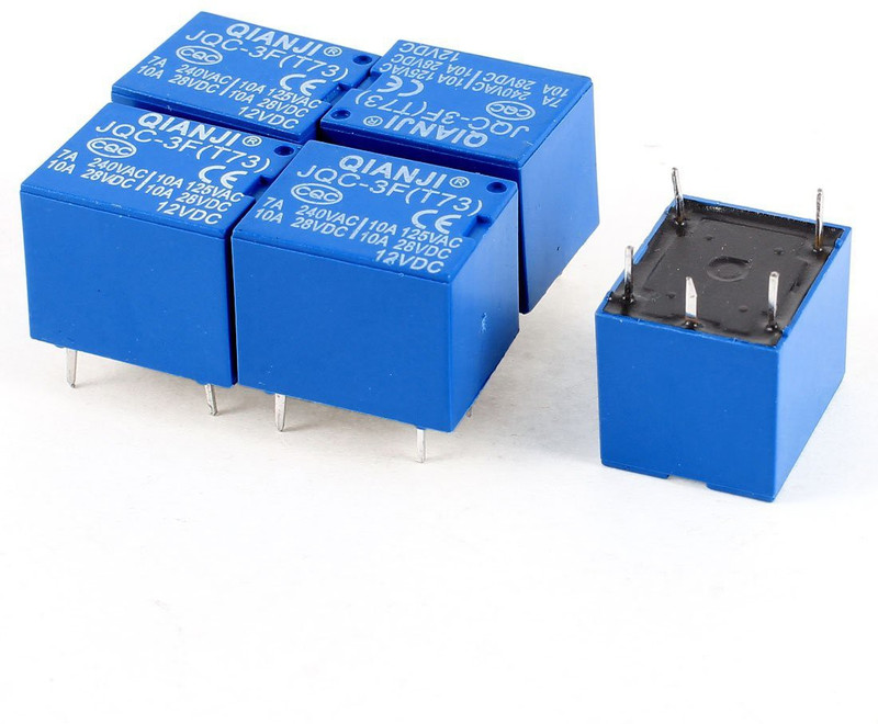 geeta enterprises Mini 12V DC Power Relay SRD-12VDC-SL Electronic Components Electronic Hobby Kit