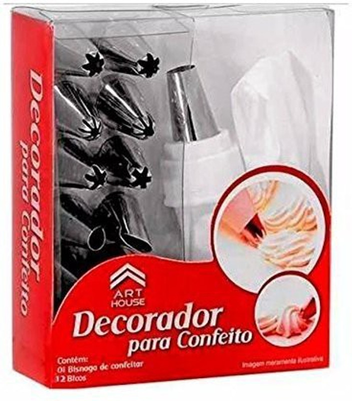 Trendy Kings 12 Piece Piping Bag Nozzles Cake Decorating Tool Set Frosting Icing Cream Syringe Piping Bag Tips With Steel Nozzles Muffin Dessert Decorators Reusable & Washable Kitchen Tool Set Plastic, Steel Quick Flower Icing Nozzle(Multicolor Pack of 1)