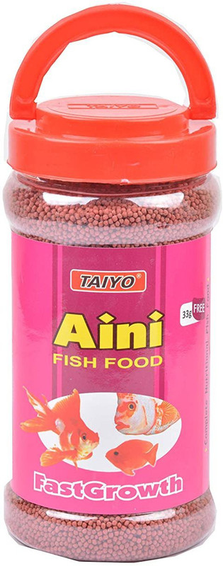 TAIYO Live with Alive Aini Fast Growth (1.2 mm) Fish 0.01 kg Dry New Born, Young Fish Food