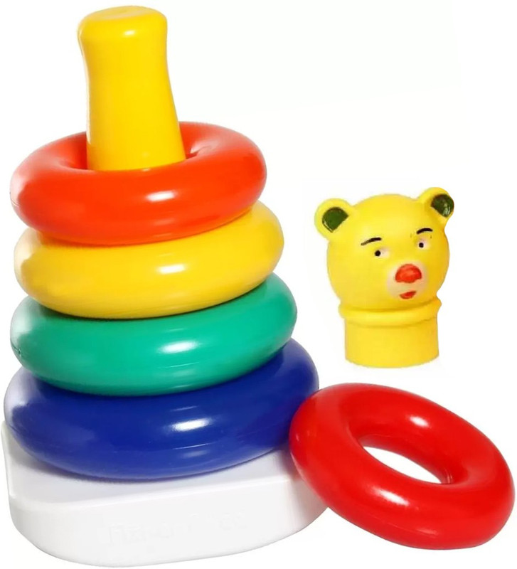 OylO Rock-a-Stack Teddy Rings(Multicolor)
