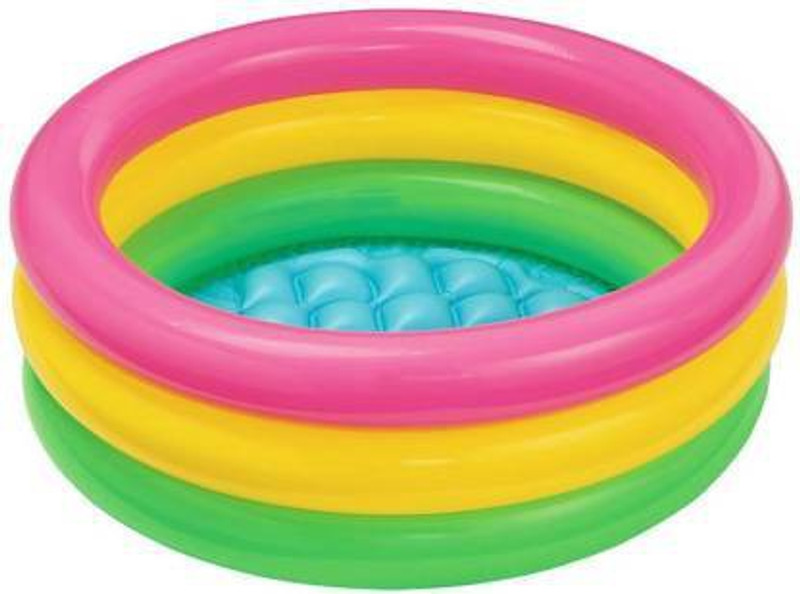 thriftkart 2 feet bath tub Multicolour Kids Inflatable Swimming Pool Bath Tub (Multicolor) Inflatable Swimming Pool(Multicolor)