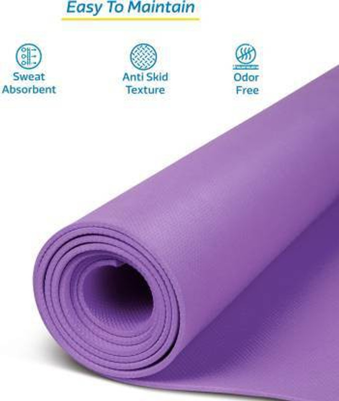 ND BROTHERS 6MM Yoga Met Microfibre Yoga Strap(Purple)