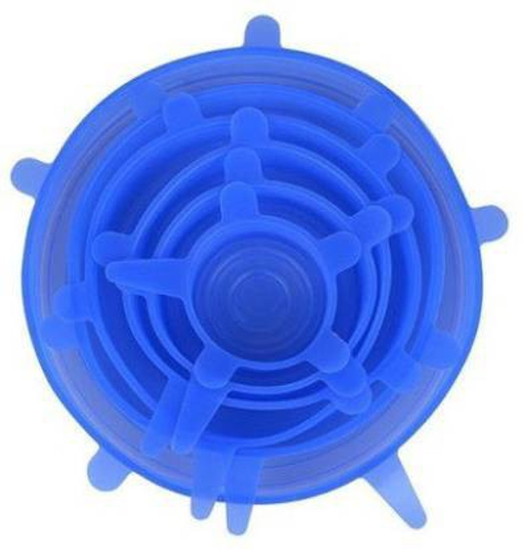 Nurev creation 2.6 inch, 3.8 inch, 4.5 inch, 5.7 inch, 6.5 inch, 8.3 inch Lid Set, Pack of 6(Silicone)