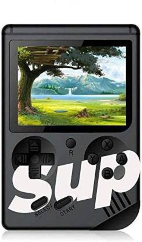 NKL Led Screen Retro Classic Console Video Game Colourful Portable Best For Kids 03 8 GB with Super Mario, DR Mario, Mario, Contra, Turtles, Tank, Bomber Man, Aladdin, Total 400 Games(Blue)