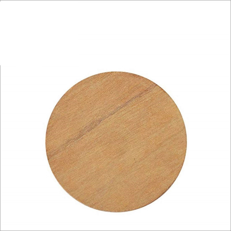RDK Natural Sandalwood Pata Board/Chandan Pata (Size 5-inches) With Mysore Sandalwood (Chandan) Stick Board(Beige, Pack of 1)