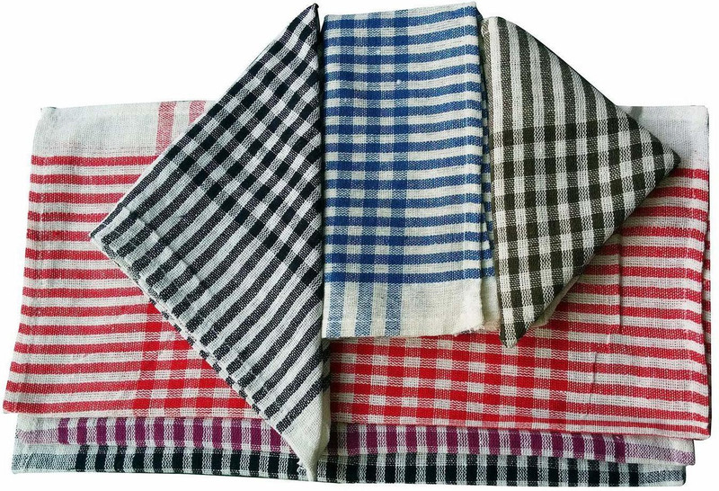 zemic Duster Wet Dry Cotton Cleaning Cloth/Mop 16 x 16 inch (Pack of 6) Multicolor Cloth Napkins(6 Sheets)