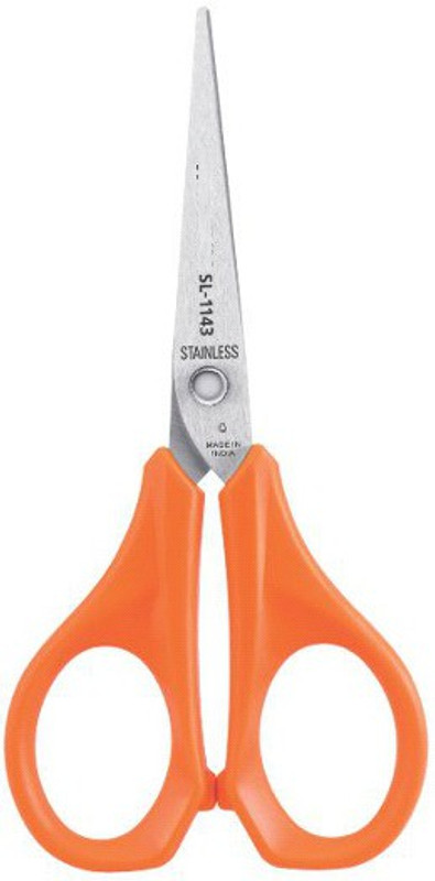 jm group Munix small size stainless steel sharp all purpose scissors Scissors(Set of 1, Orange, Steel)