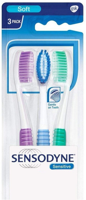 SENSODYNE TOOTHBRUSH 2+1 SOFT Soft Toothbrush(Pack of 3)