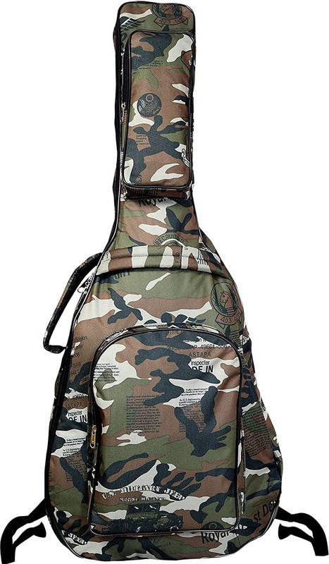 DevSports [Cargo/Army] Printed Heavy duty material, Thick sponge padded, Waterproof Dust-proof Material and FIT FOR 39,40,41 SIZE Guitar Bag