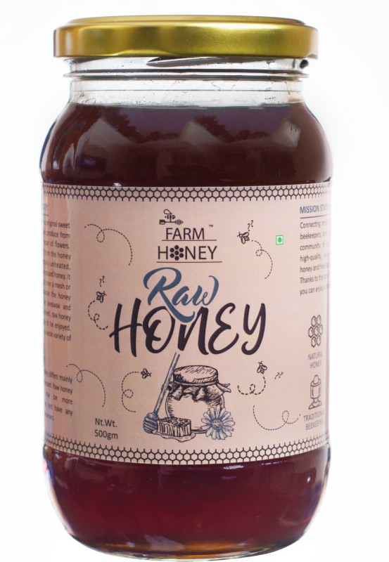 Farm Honey Raw Honey, Pure Organic Raw Unprocessed Honey 100% Natural, Boosts Immunity, Healthy & Delicious
