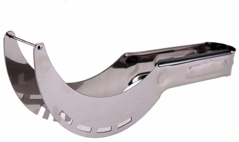 FosCadit Stainless Steel Watermelon Slicer - Slice, Grip and Cube - All Purpose Watermelon Slicer, Corer and Server Y Shaped Peeler(Silver)