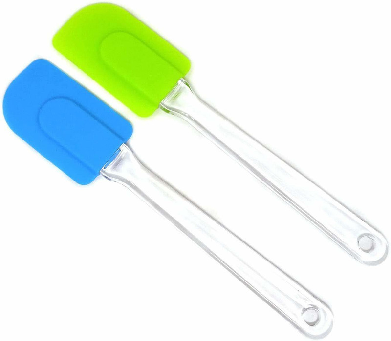 NOHUNT Silicone Baking Spatulas Butter Cake Cream Batter Baking Scrapers for Scraping Scooping Mixing Baking and Stirring Mixing Spatula(Pack of 2)