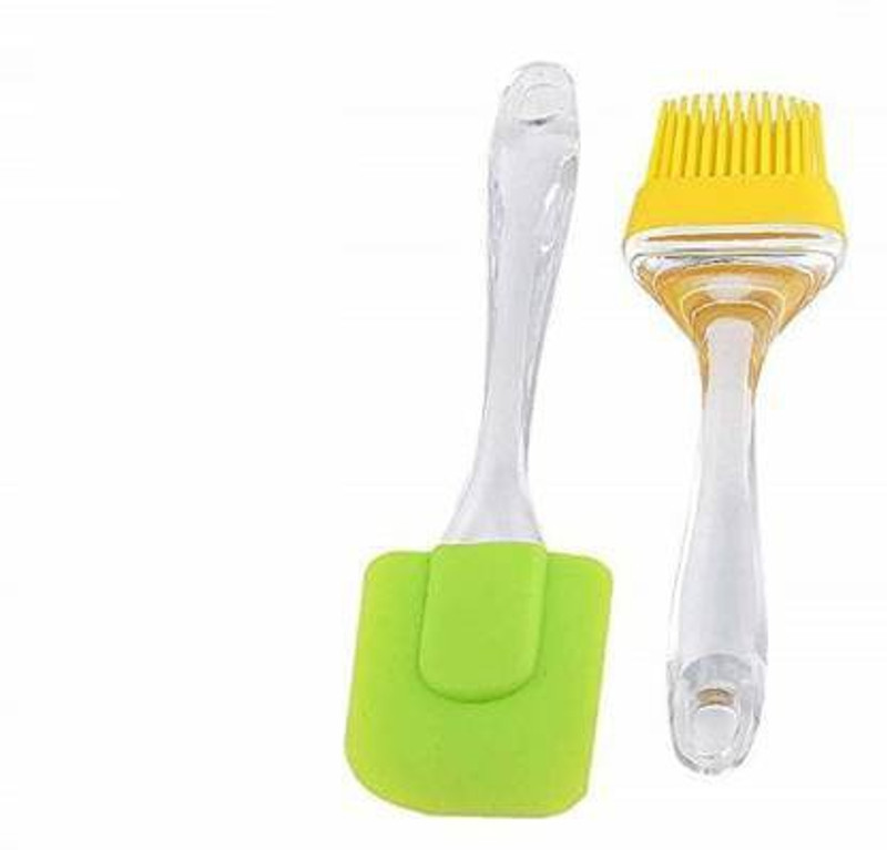 New Radhe Oil Brush Set of 2 Silicon Flat Pastry Brush (Pack of 2) SILICONE Flat Pastry Brush