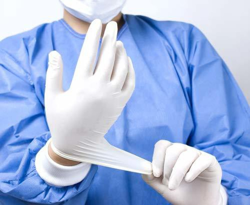 CORONATION (Pack of 100) Surgical Large Gloves Wet and Dry Disposable Glove Latex Surgical Gloves(Pack of 100)