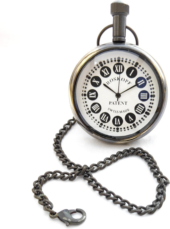 k.v handicrafts Antique Brass Analog Gandhi Watch/Pocket Watch with Chain By- K V Handicraft KVPW-BA-50-00328 Brass Antique Finish Brass Pocket Watch Chain