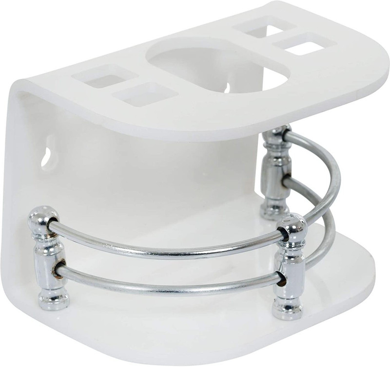 STUNNER ENTERPRISE Stainless Steel Wall Mounted ToothBrush Holder Stand Bathroom Accessories Rack Stand Acrylic Toothbrush Holder Acrylic Toothbrush Holder(White, Wall Mount)